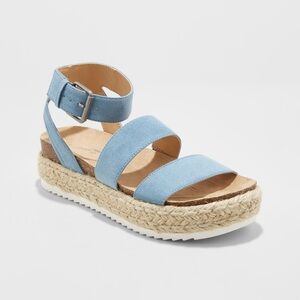 Universal Thread Light Blue Espadrille Sandals